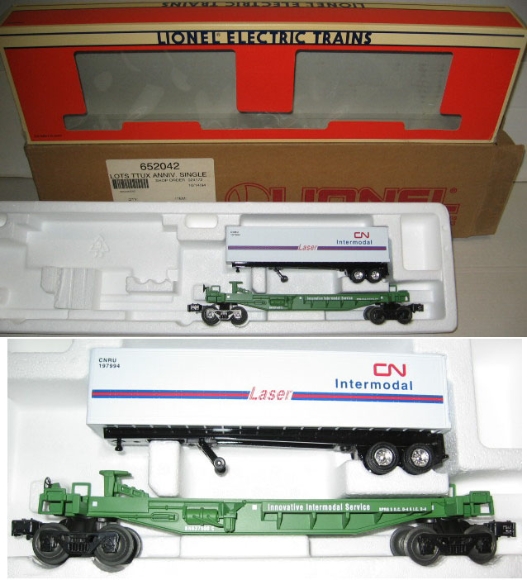 Picture of LOTS Burlington Northern TTUX w/C.N. Trailer