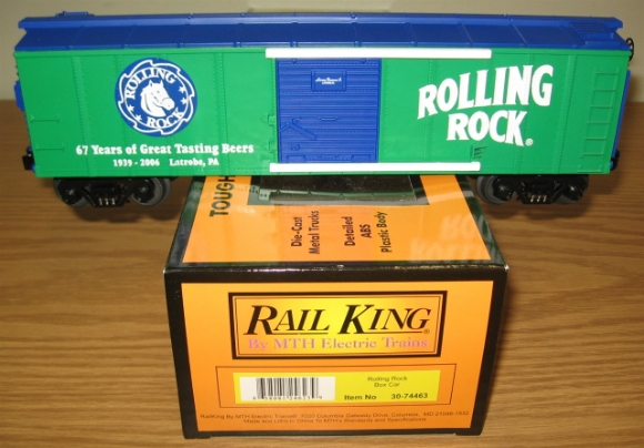 Picture of MTH RailKing Rolling Rock Beer Boxcar 