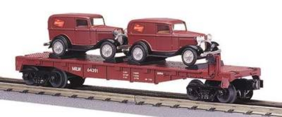 Picture of Milwaukee Road Flatcar w/'32 Panel Van (Die-Cast)