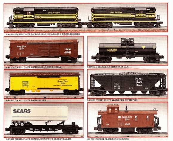 Picture of Nickel Plate Road GP-7 Power/Dummy w/6 Freight Cars