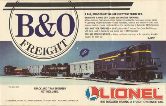 Picture of Baltimore & Ohio GP-7 Freight Set