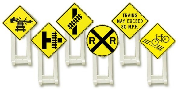 Picture of 37120 - Railroad Signs (set of 6)