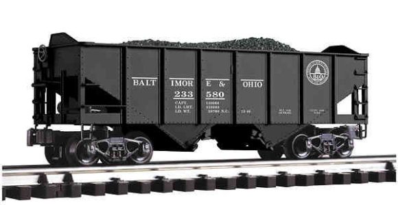 Picture of Baltimore & Ohio Die-Cast 2-Bay Ribbed Side Hopper 4-pack