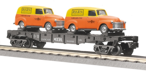 Picture of MTH Flatcar w/(2) '51 Panel Vans