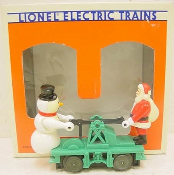 Picture of Santa & Snowman Handcar