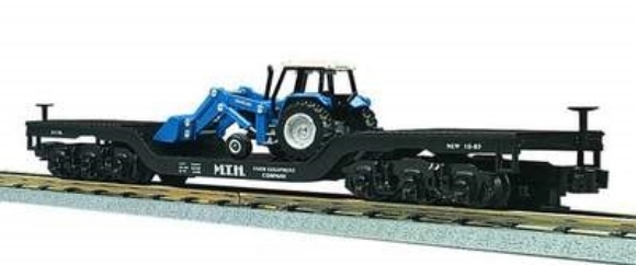 Picture of MTH RailKing Depressed Flatcar w/ Farm Tractor
