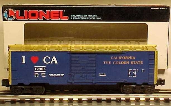 Picture of I 'LOVE' California State Boxcar