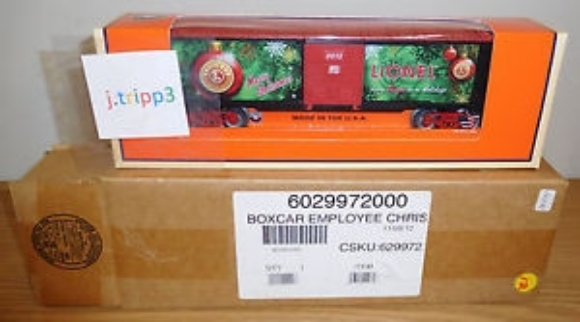Picture of Lionel Employees 2012 Christmas Boxcar