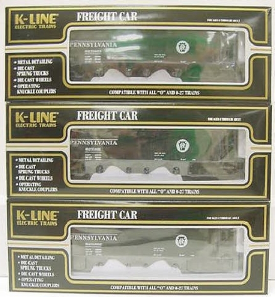 Picture of K-Line Pennsylvania Die-Cast 4-Bay Hopper Car 3-pack