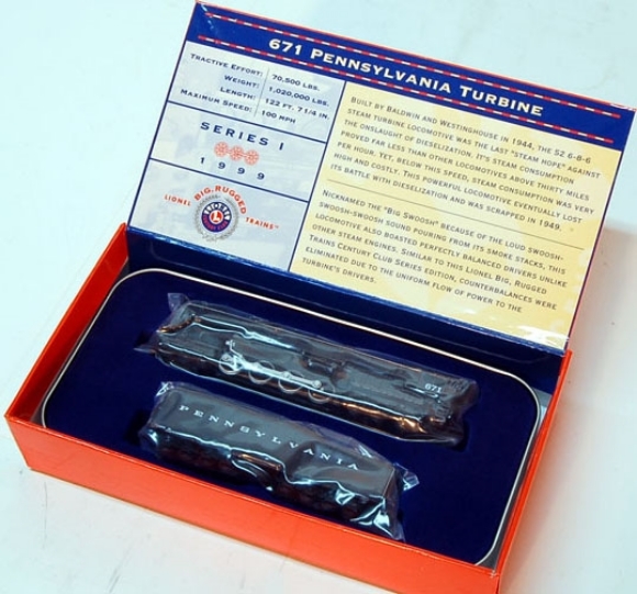 Picture of Century Club #671 Pennsylvania Turbine Miniature Locomotive