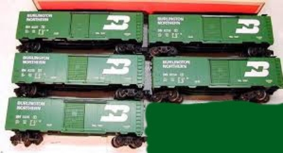 Picture of Burlington Northern Boxcar 5-Car Set (6234 to 6238)