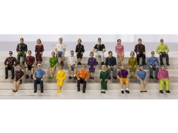 Picture of Scale Passenger Car Figures 24-pack