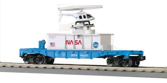 Picture of NASA Flatcar w/Flying Helicopter