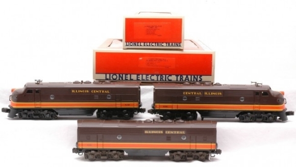 Picture of Illlinois Central F-3 ABA's Diesel Set (8580/81/82)