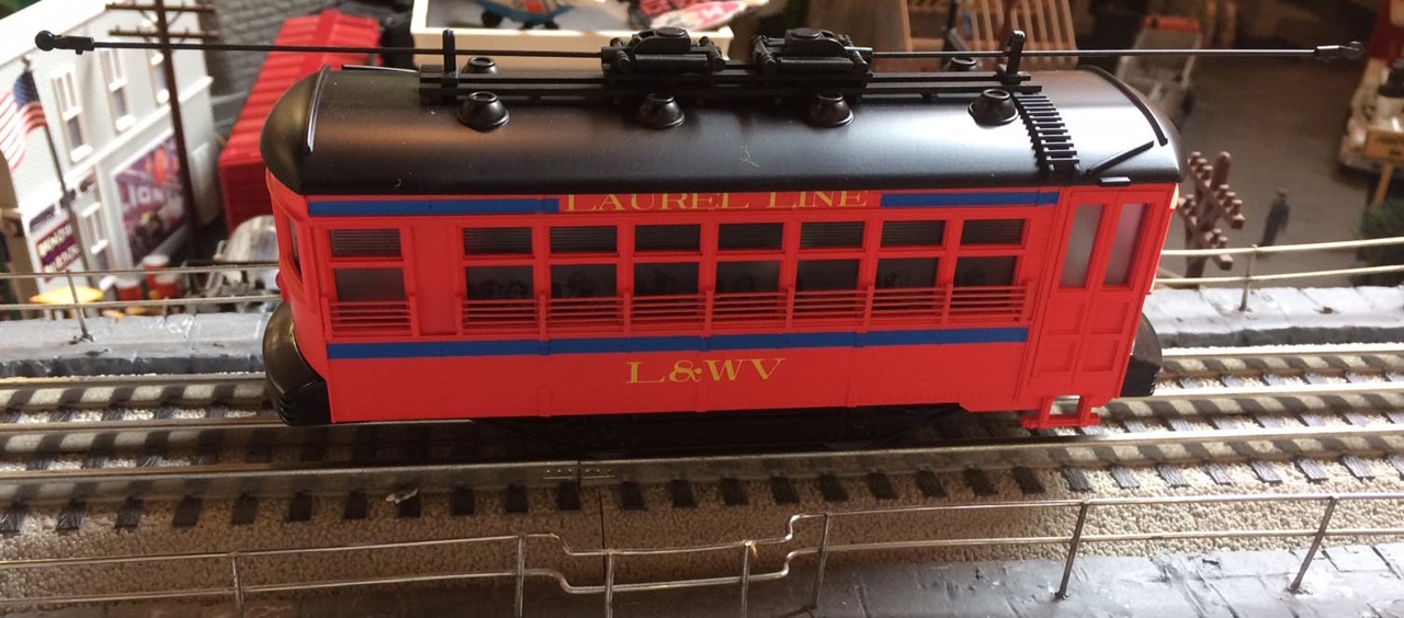 Grzyboski's Train Store: Laurel Lines L&WV Motorized Trolley (Exclusive)