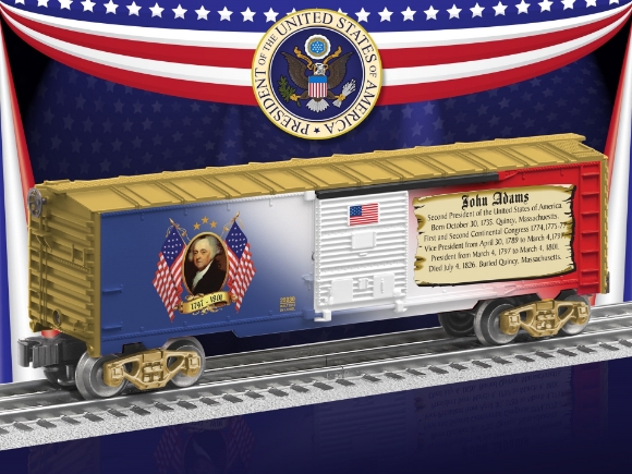 Picture of John Adams Presidential USA Boxcar