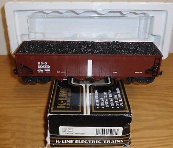 Picture of K-Line Baltimore & Ohio Die-Cast 4-Bay Hopper Car