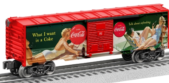 Picture of Coca-Cola Vintage Pin-Up Girls Boxcar