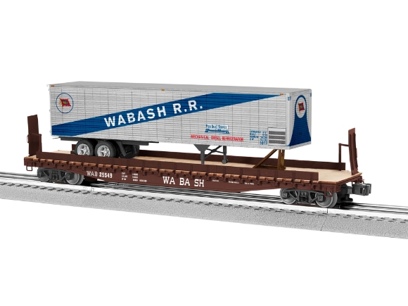 Picture of Wabash PS-4 Flatcar w/40' Trailer