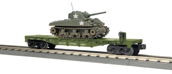 Picture of MTH RailKing U.S. Army Flatcar w/(1) Sherman Tank