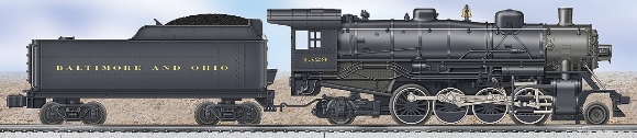 Picture of Baltimore & Ohio 2-8-2 Mikado Steam Locomotive
