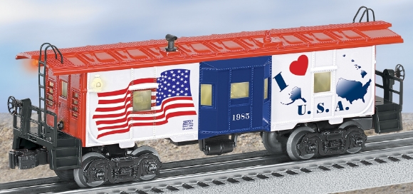 Picture of I Love USA Bay-Window Caboose