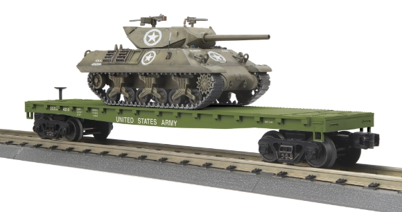 Picture of MTH RailKing U.S. Army Flatcar w/ (1) M10 Wolverine Tank