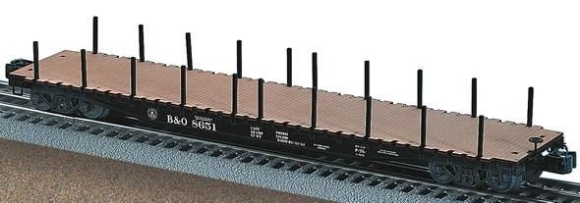 Picture of Baltimore & Ohio PS-4 Flatcar w/ Stakes