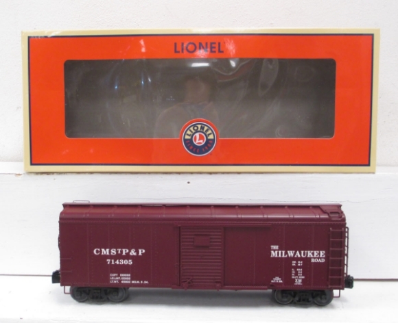Picture of Milwaukee Road CMStP&P Scale Size Round Roof Boxcar