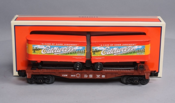 Picture of LOTS Chicago Greatwestern Piggyback Edelweiss Beer Trailer Car