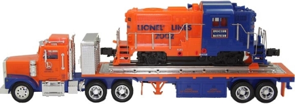 Picture of Lionel Toy Truck Flatbed w/Non-Powered Diesel Engine