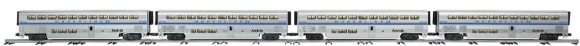 Picture of Amtrak Phase IV Superliner Aluminum 4-Car Passenger Set