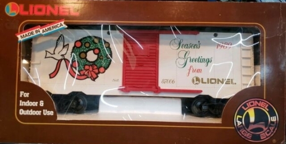 Picture of Large Scale 1989 Christmas Boxcar (used)
