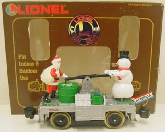 Picture of Santa & Snowman (Motorized) Handcar