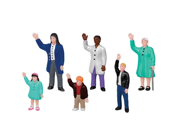 Picture of People Waving Figures (6pc)