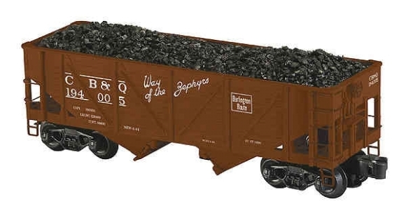 Picture of K-Line C.B.& Q. Outside Braced 2-Bay Die-Cast Hopper Car