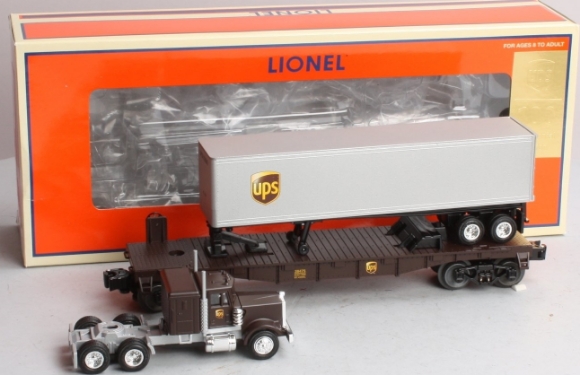 Picture of UPS Flatcar w/Tractor & Trailer 