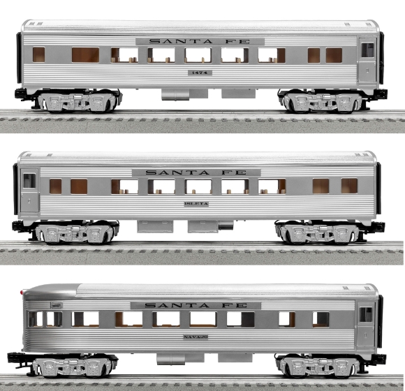 Picture of Lionel Santa Fe Streamlined 3-Car Set (set breakup)