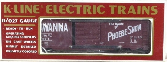 Picture of K-Line Lackawanna Phoebe Snow Boxcar