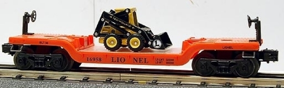 Picture of Lionel Depressed Flat w/Ertl New Holland Loader