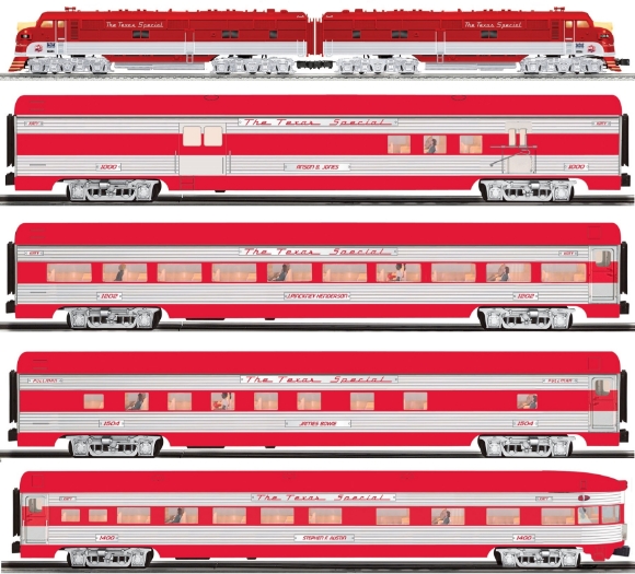 Picture of Texas Special E-7 Diesel 21" Passenger Car Set