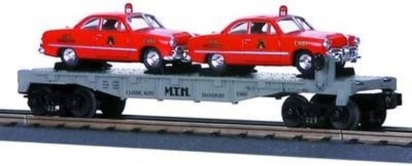 Picture of MTH Flatcar w/Fire Chief Cars 