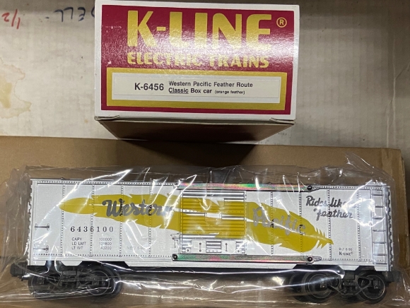 Picture of K-Line Western Pacific (Yellow Feather) Boxcar