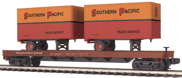 Picture of Southern Pacific Flatcar w/2 20' Trailers