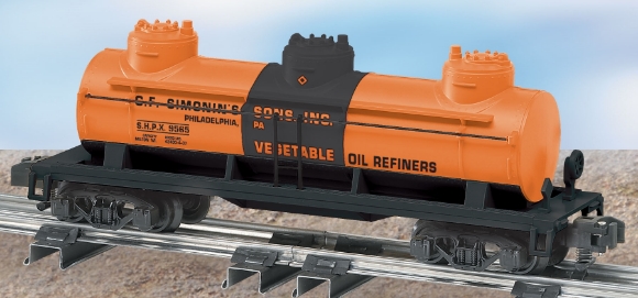 Picture of AF Simonin's 3-Dome Tank Car