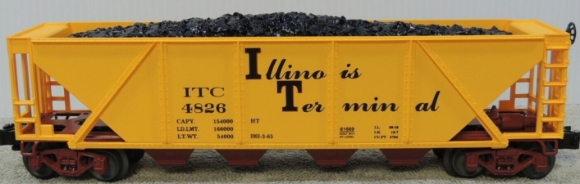 Picture of Illnois Terminal Quad Hopper Car