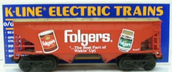 Picture of K-Line Folgers Coffee 2-Bay Hopper Car