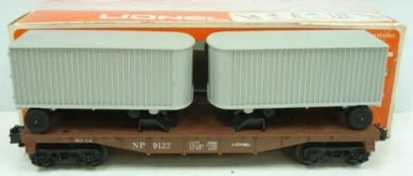 Picture of Northen Pacific Flatcar w/Piggyback Trailers