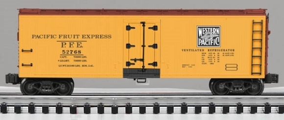 Picture of Western Pacific PFE Wood-Sided Reefer Car
