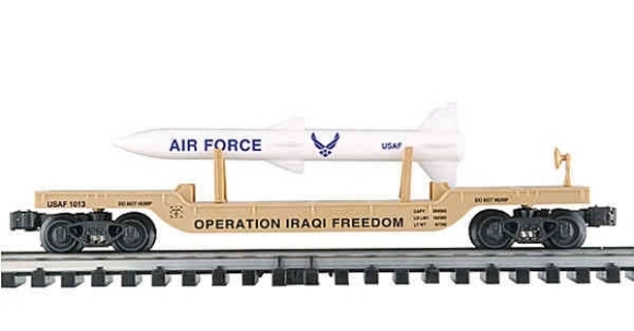 Picture of Operation Iraqi Freedom US Air Force Flatcar w/ Missle